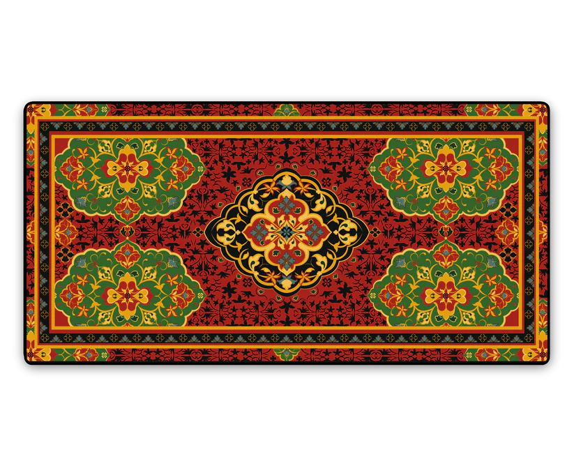 Dark Red Babushka Carpet XXL
